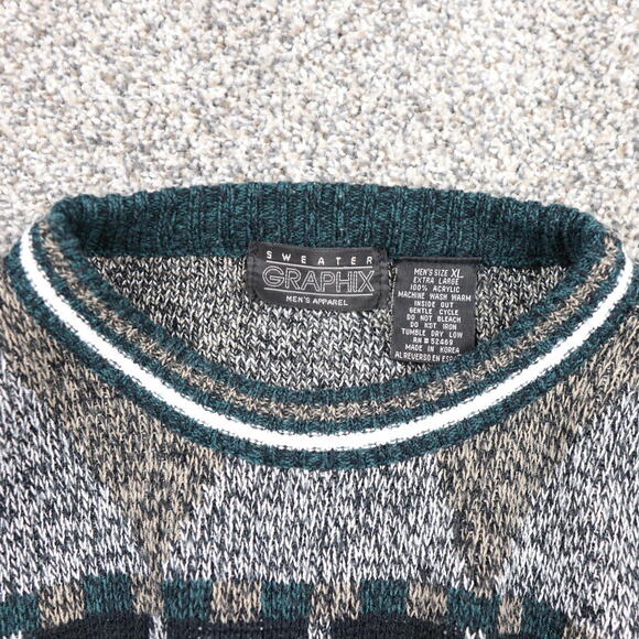 Vintage Sweater Graphics Grandpa Cosby Sweater Men's Size XL - Picture 7 of 8